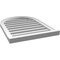 Ekena Millwork Round Top Surface Mount PVC Gable Vent: Functional, w/ 2"W x 2"P Brickmould Sill Frame, 22"W x 30"H GVPRT22X3003SF - alternate 5